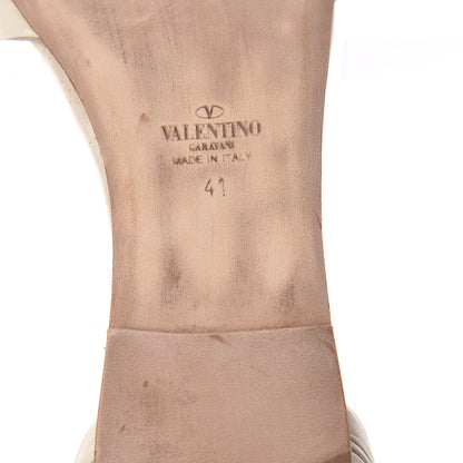 Valentino Garavani Ruched Lambskin B Drape Ballerina Flats 41 Nude 9 of 12