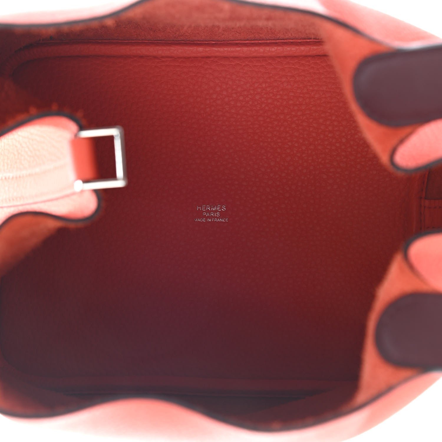 Hermes Taurillon Clemence Swift Eclat Picotin Lock 22 MM Orange Poppy Prune 5 of 9