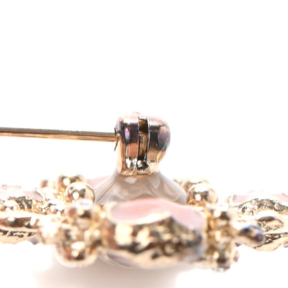 Chanel Resin CC Brooch Gold Multicolor 6 of 6