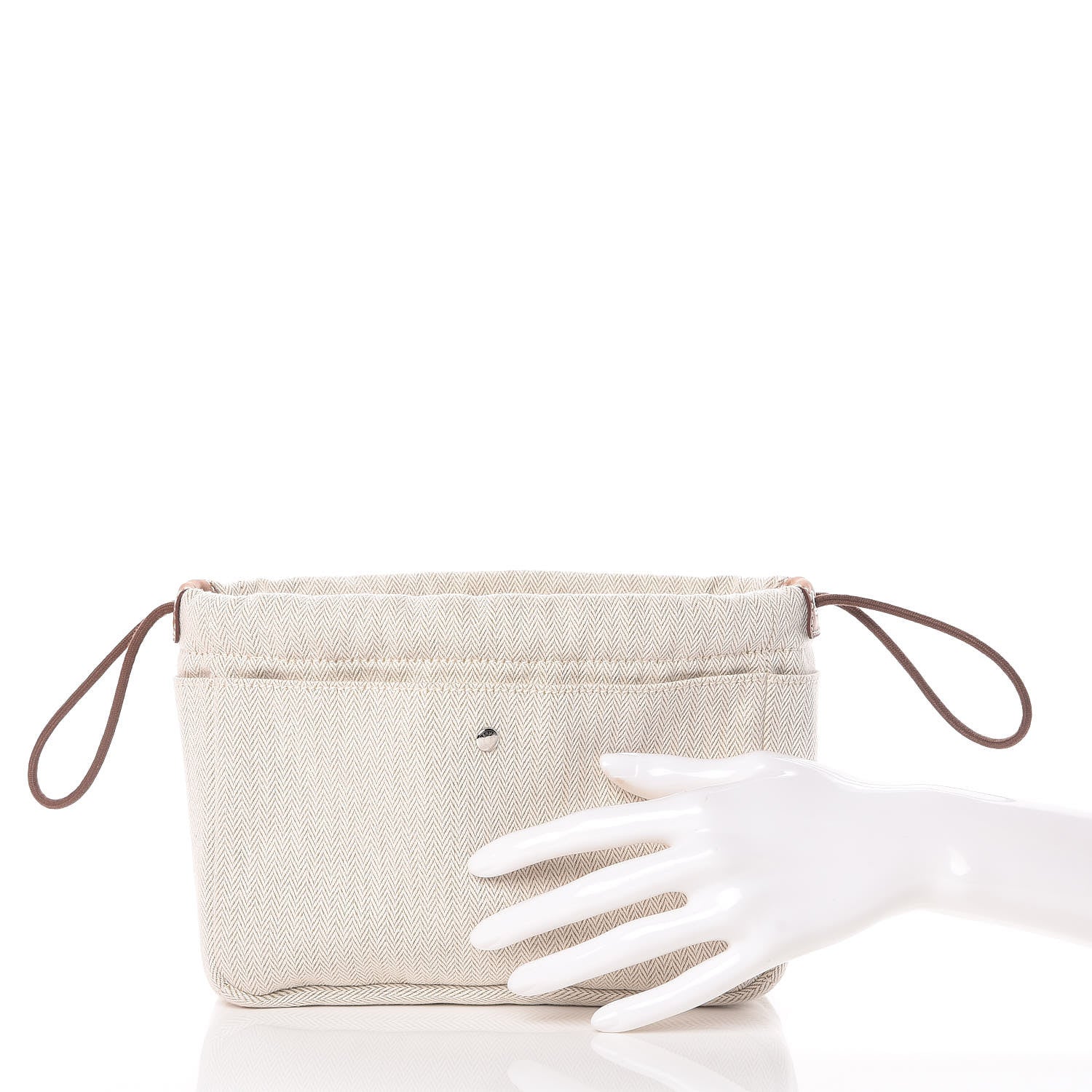 Hermes Canvas Barenia Fourbi 20 PM Pouch Naturel Fauve 2 of 8