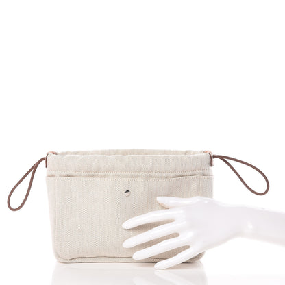 Hermes Canvas Barenia Fourbi 20 PM Pouch Naturel Fauve 2 of 8