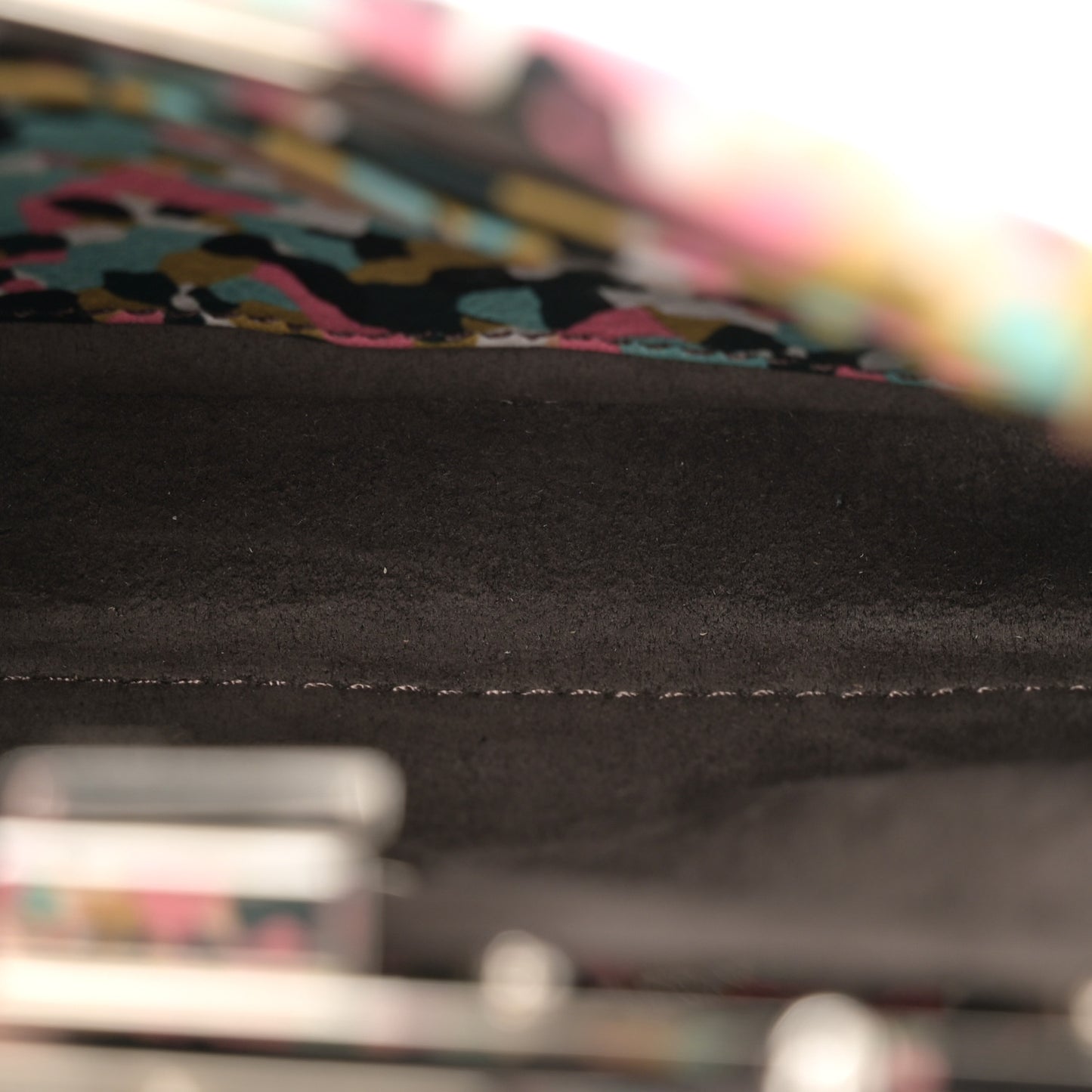 Vitello Seta Granite Micro Peekaboo Iconic Satchel Multicolor