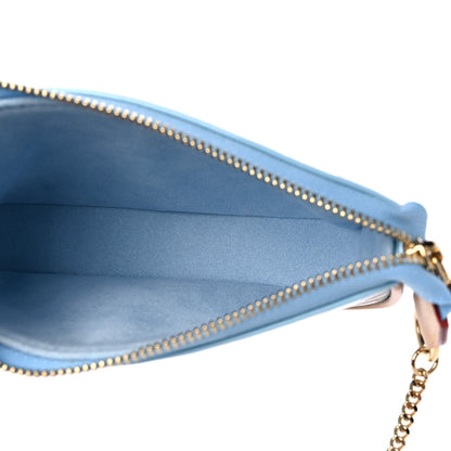 Louis Vuitton Vernis Valentine Mini Pochette Accessories Lollipop Blue 5 of 8