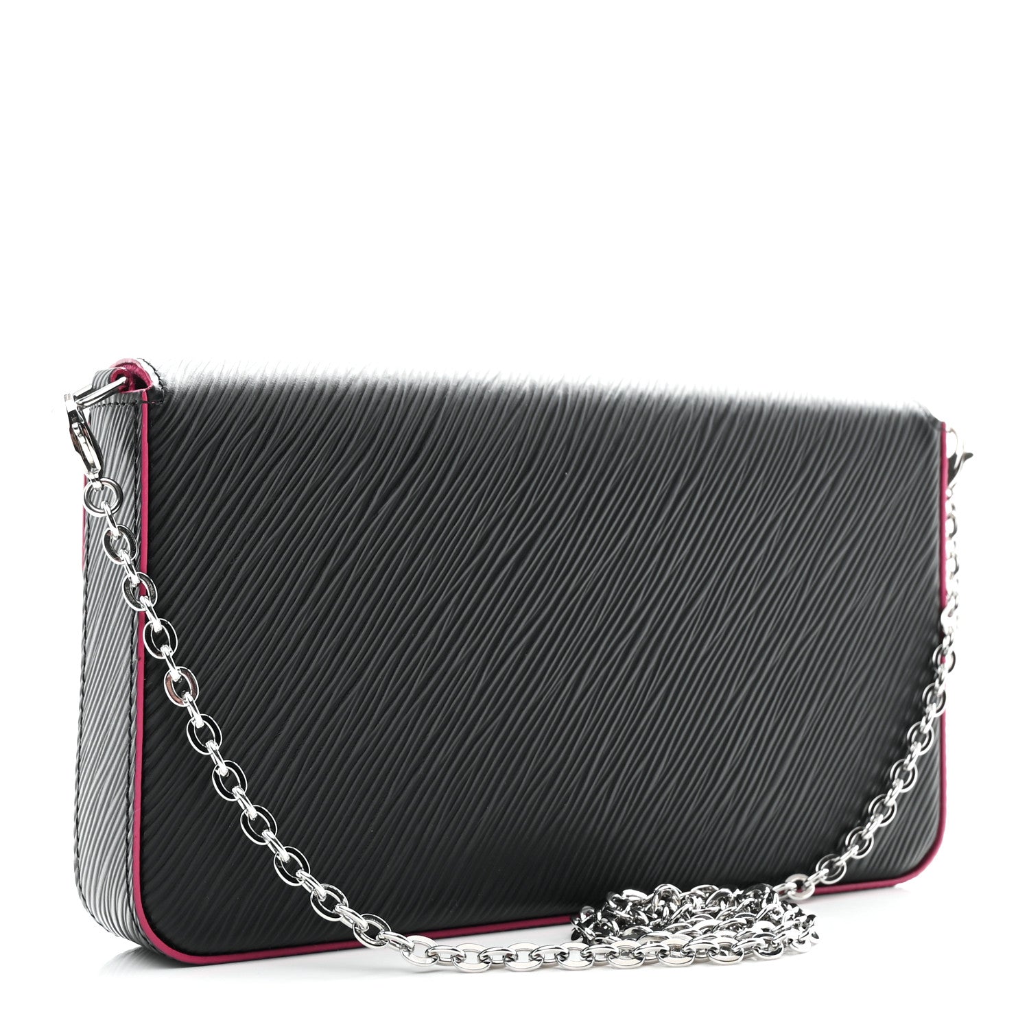 Louis Vuitton Epi Pochette Felicie Black Hot Pink 7 of 25