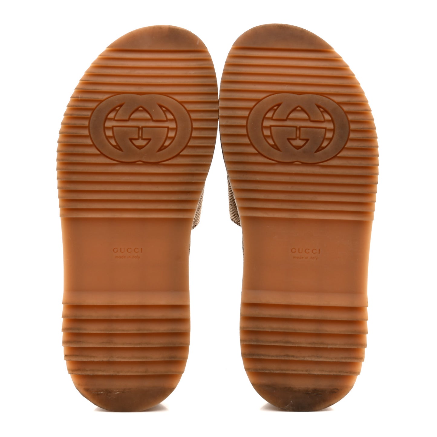 Monogram Maxi GG Angelina Platform 55mm Slide Sandals 38 Camel Ebony