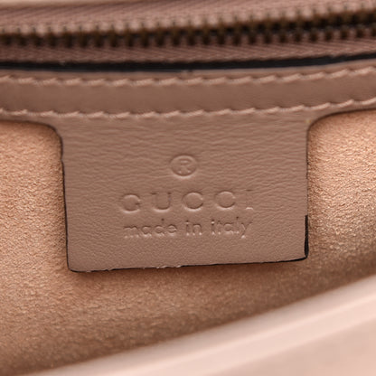 Gucci Calfskin Matelasse Small GG Marmont Top Handle Shoulder Bag Porcelain Rose 6 of 9
