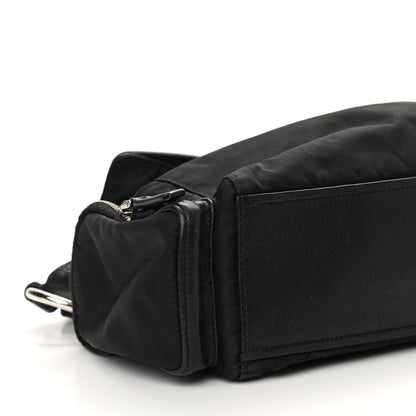 Prada Tessuto Nylon Vitello Shoulder Bag Black 8 of 12