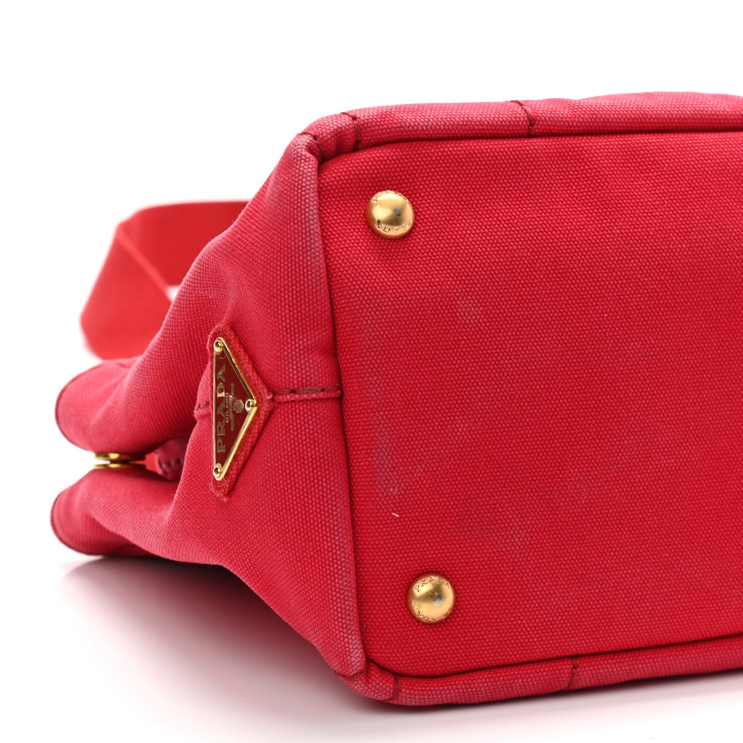 Canapa Small Logo Tote Rosso