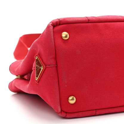 Prada Canapa Small Logo Tote Rosso 8 of 10