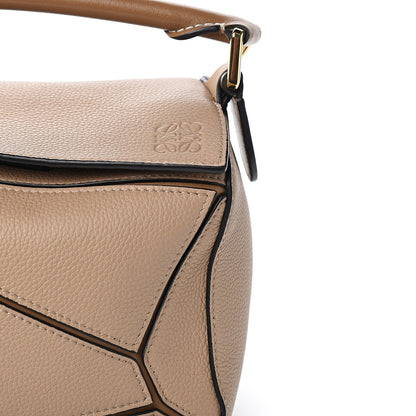 Loewe Grained Calfskin Small Puzzle Bag Sand Mink 8 of 8