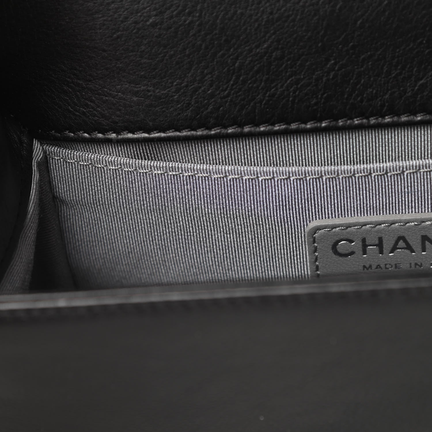 Chanel Calfskin Double Stitch Small Boy Flap Black 12 of 13
