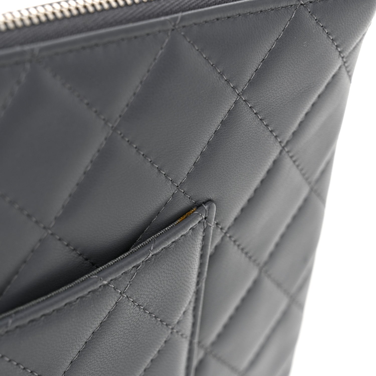 Chanel Lambskin Quilted Zipped Multi Pouch 11 of 11