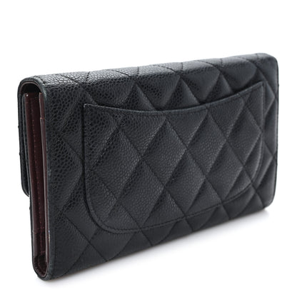 Chanel Caviar Quilted Large Flap Wallet Black 3 of 8