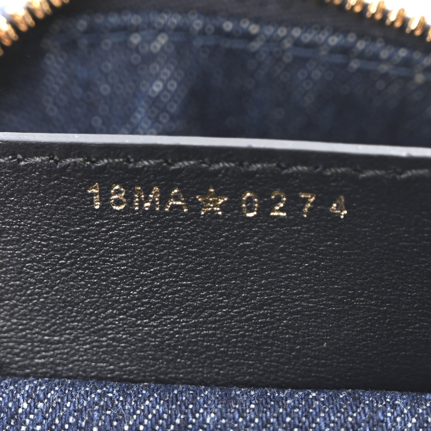 Christian Dior Denim Oblique Groove 20 Bag Blue 7 of 11