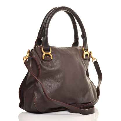 Chloe Calfskin Medium Marcie Satchel Truffle 3 of 9