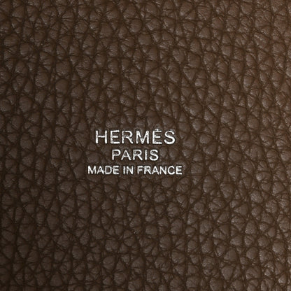 Hermes Taurillon Clemence Picotin Lock 22 MM Etoupe 6 of 13
