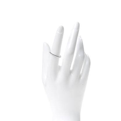 Van Cleef & Arpels 18K White Gold Small Perlee Ring 55 7.25 2 of 6