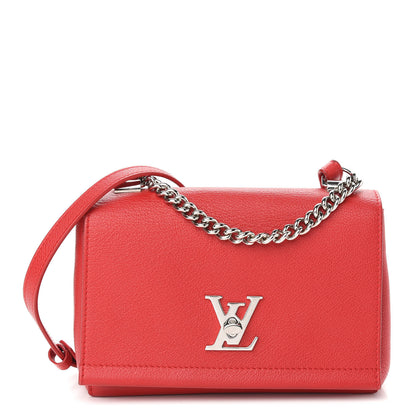 Louis Vuitton Calfskin Lockme II Chain Bag BB Rubis 1 of 8