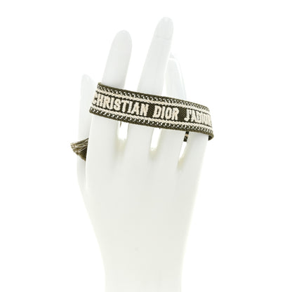 Christian Dior Woven Cotton J'Adior Friendship Bracelet Kaki 2 of 3