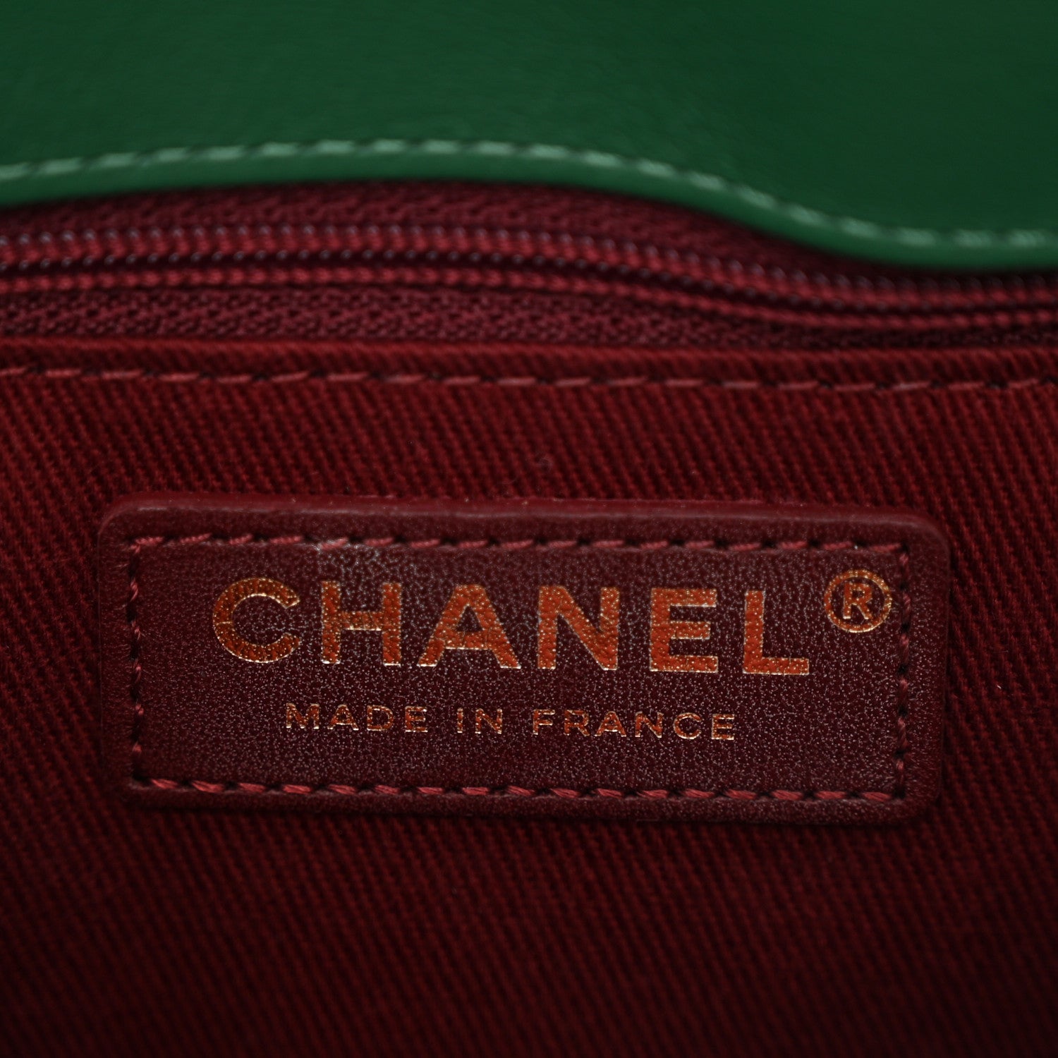 Chanel Calfskin Quilted Chain Flap Green 6 of 10
