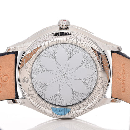 Omega Stainless Steel Satin Diamond Bezel 36mm De Ville Tresor Quartz Watch White 428.17.36.60.04.001 5 of 10