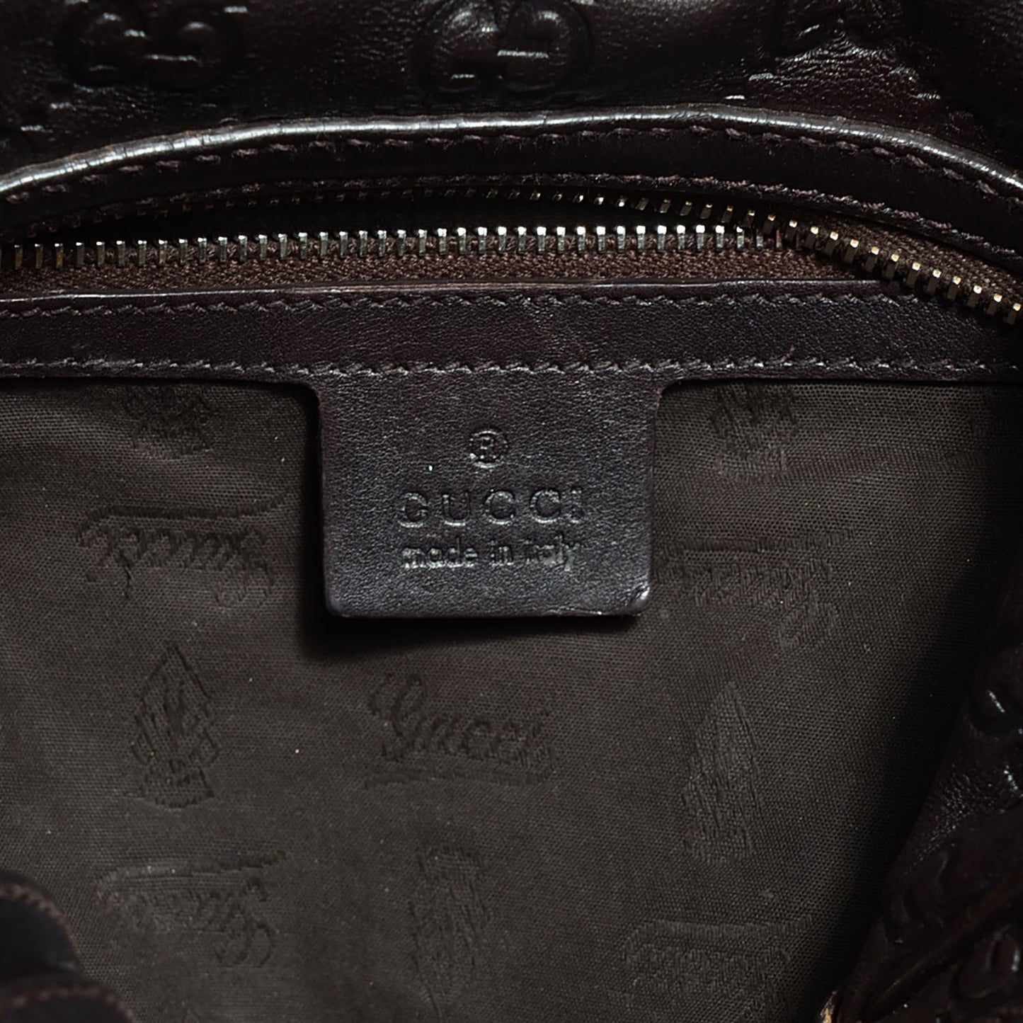 Guccissima Medium GG Twins Hobo Brown