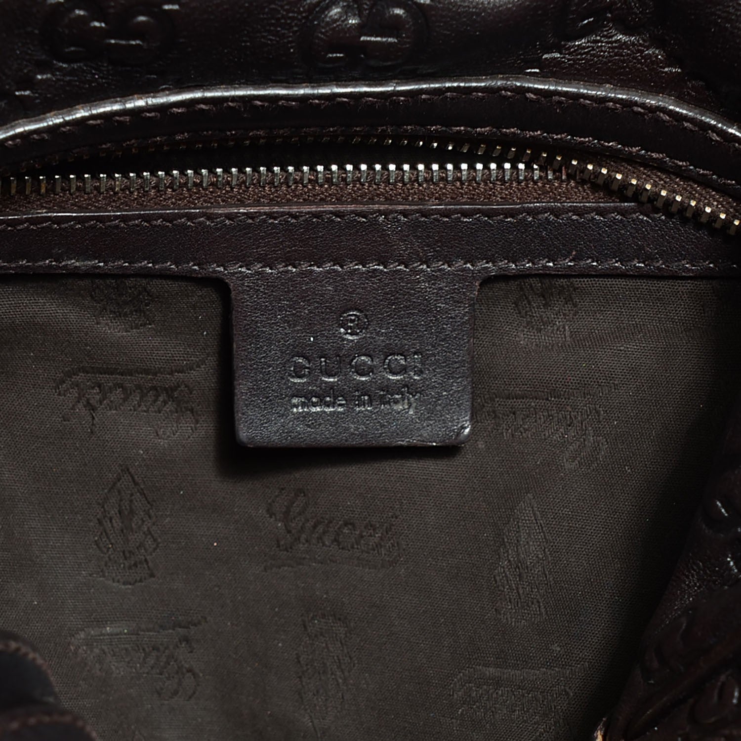 Gucci Guccissima Medium GG Twins Hobo Brown 6 of 9