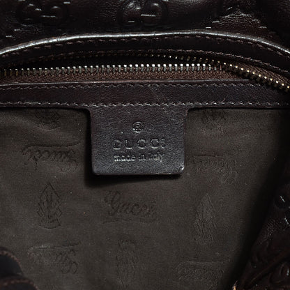 Gucci Guccissima Medium GG Twins Hobo Brown 6 of 9
