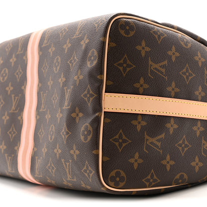 Louis Vuitton Mon Monogram Speedy Bandouliere 35 Light Pink Camel 9 of 9
