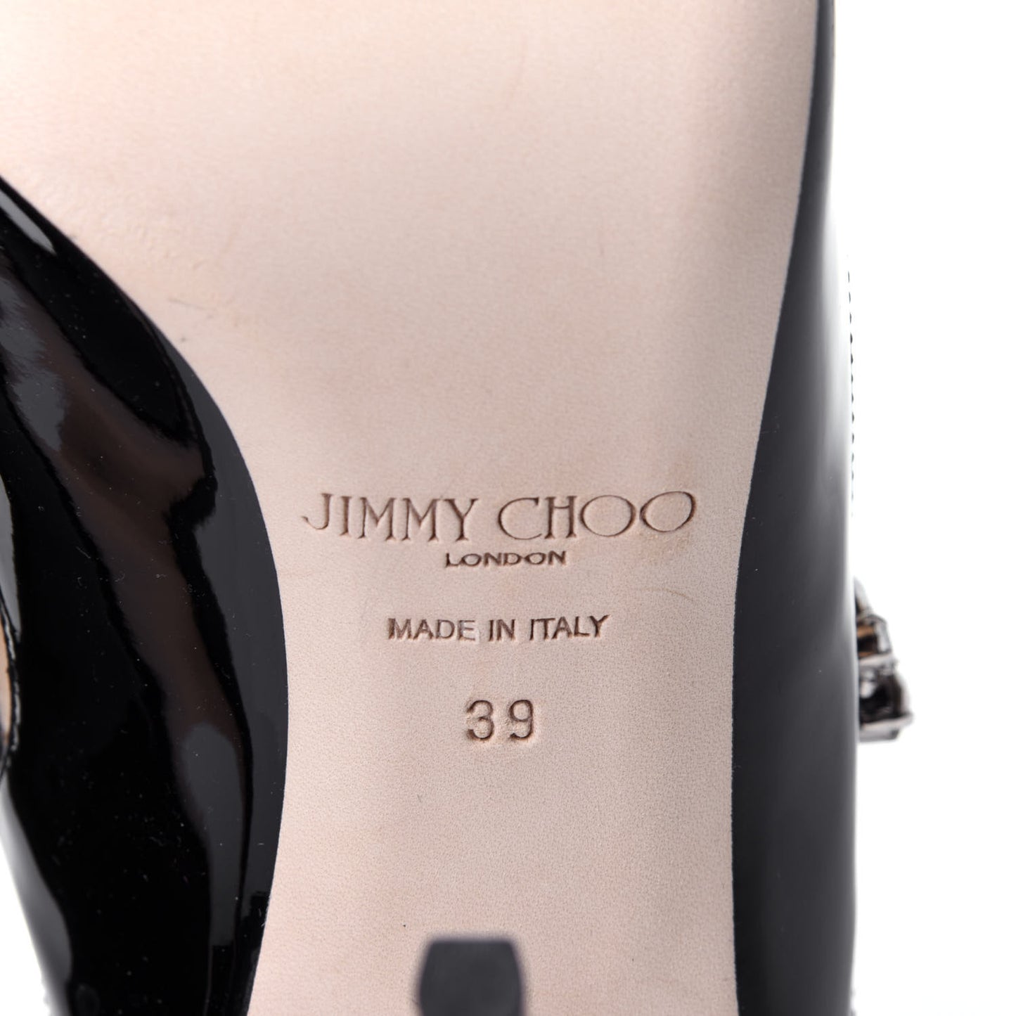 Patent Crystal Bing 100 Pumps 39 Black