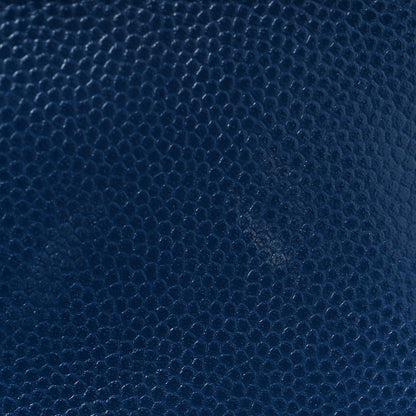 Chanel Caviar Quilted Lizard Embossed Mini Coco Handle Flap Dark Blue 9 of 9