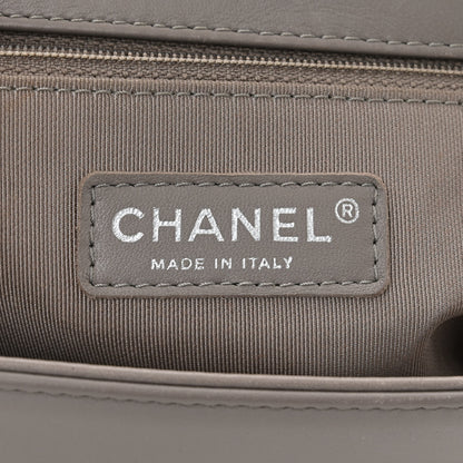 Chanel Lambskin Quilted Large Boy Flap Grey 6 of 13