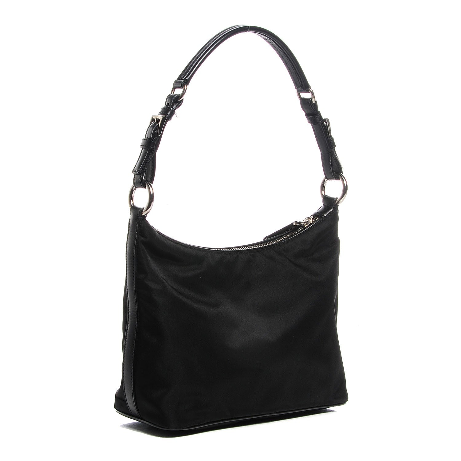 Prada Tessuto Nylon Shoulder Bag Nero Black 98878 – FASHIONPHILE