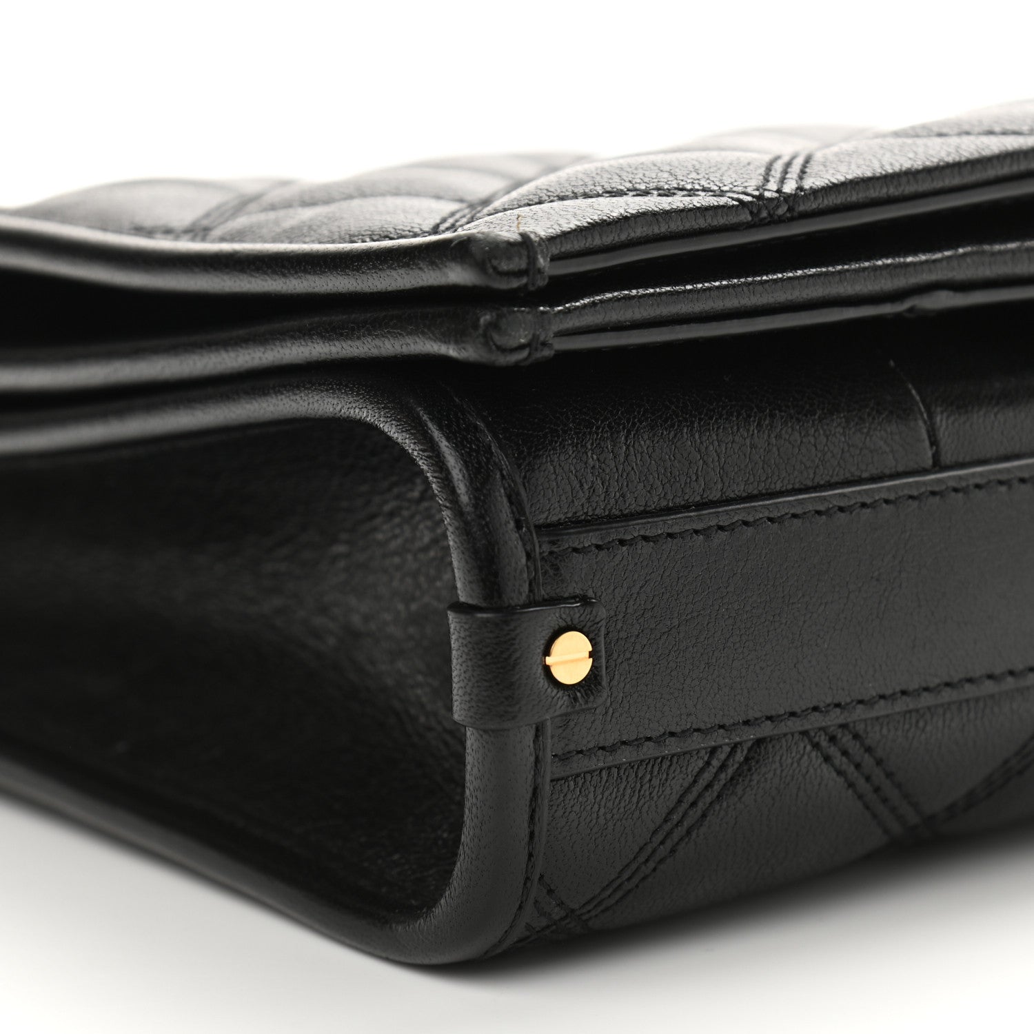 Saint Laurent Lambskin Quilted Mini Becky Chain Bag Black 10 of 12