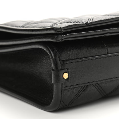 Saint Laurent Lambskin Quilted Mini Becky Chain Bag Black 10 of 12