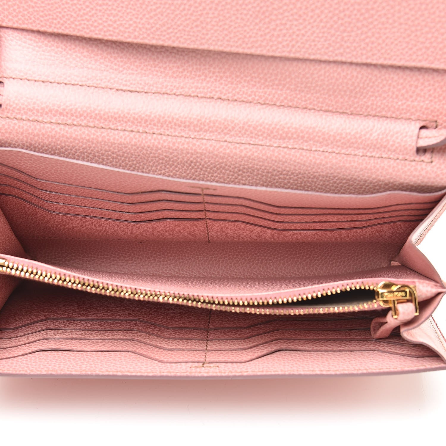 Tom Ford Pebbled Calfskin Wallet On Chain Wild Rose 5 of 13