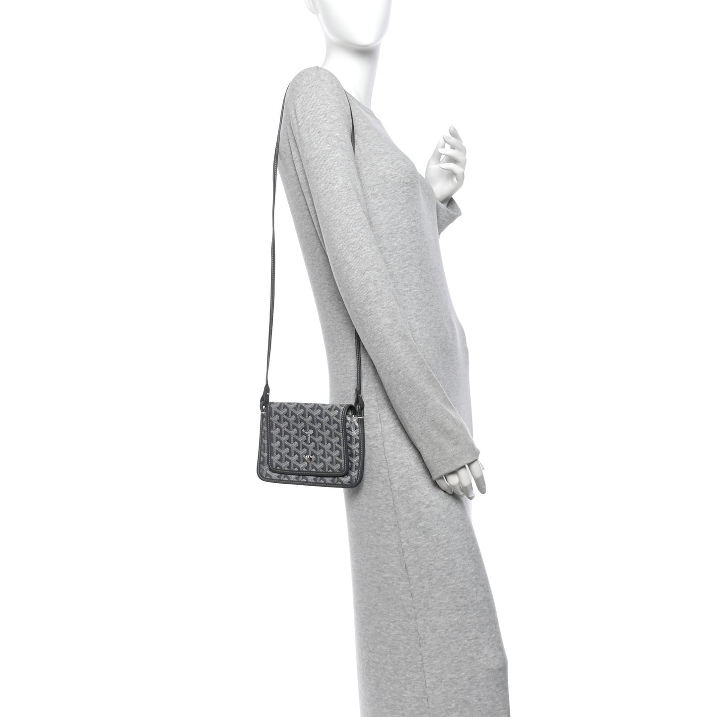 Goyardine Plumet Wallet Clutch Grey