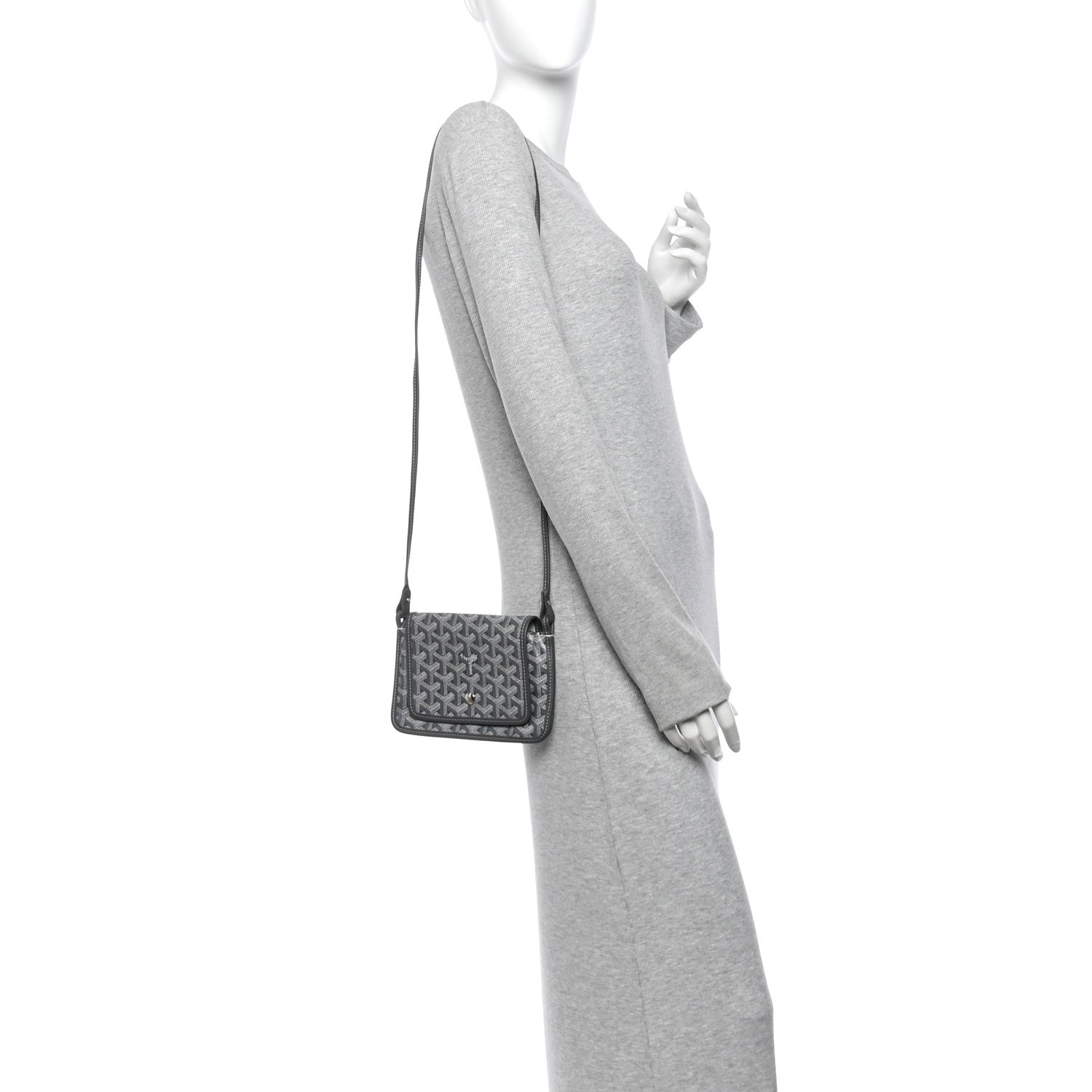 Goyard Goyardine Plumet Wallet Clutch Grey 2 of 11