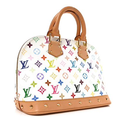 Louis Vuitton Monogram Multicolor Alma White 3 of 10