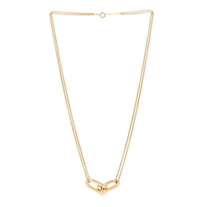 Tiffany 18K Yellow Gold HardWear Double Link Pendant Necklace 2 of 4