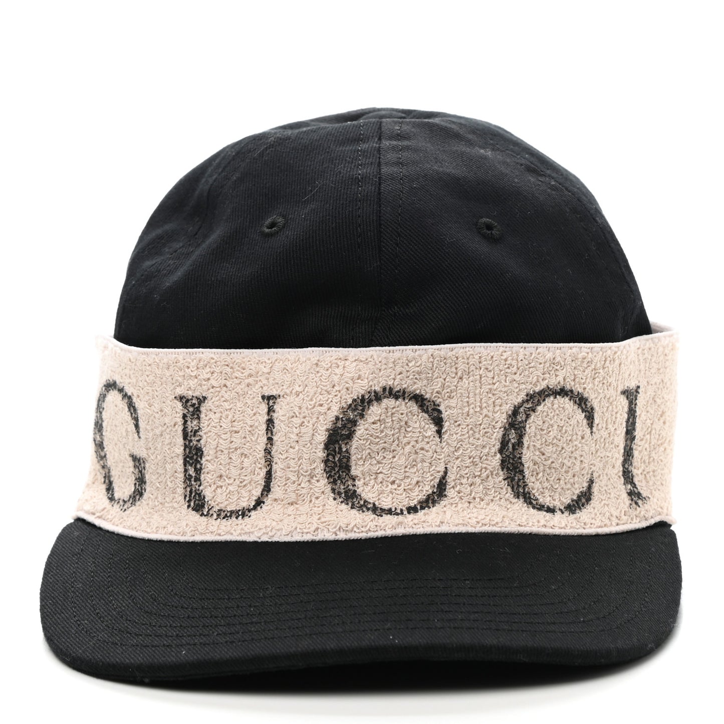 Gabardine Gucci Headband Baseball Hat M Black