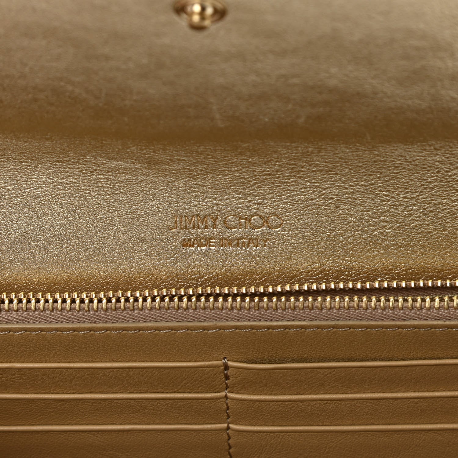 Jimmy Choo Glitter Clutch Gold 6 of 9