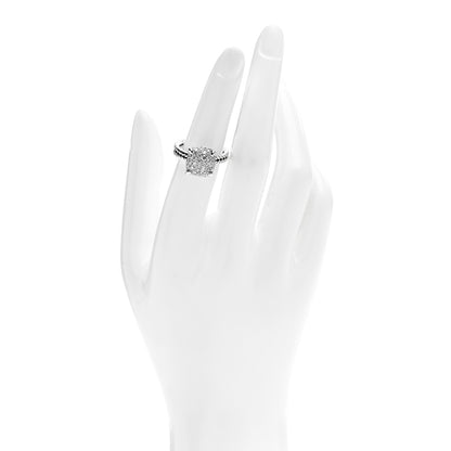 David Yurman Sterling Silver Diamond 11mm Chatelaine Pave Ring 50 5.5 2 of 5