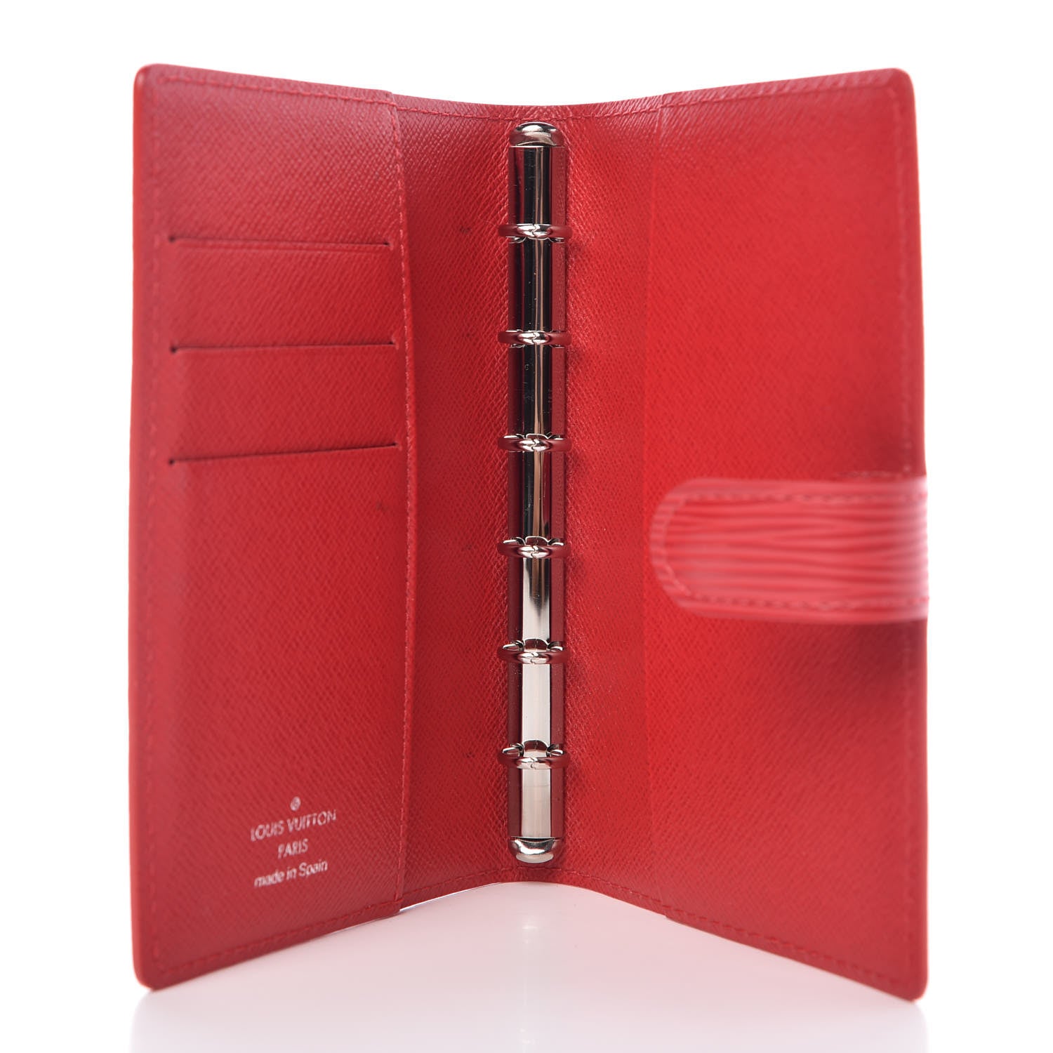 Louis Vuitton Epi Small Ring Agenda Cover Castillan Red 5 of 7
