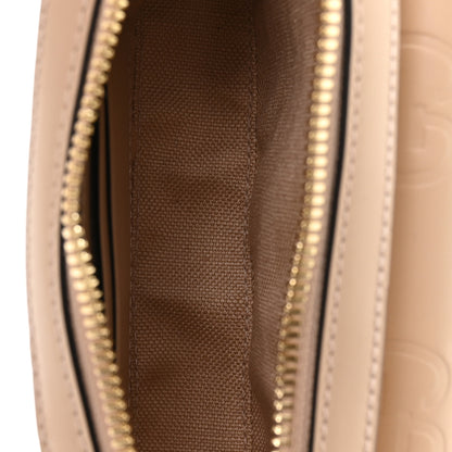 Gucci Calfskin GG Super Mini Debossed Chain Wallet Light Beige 5 of 10