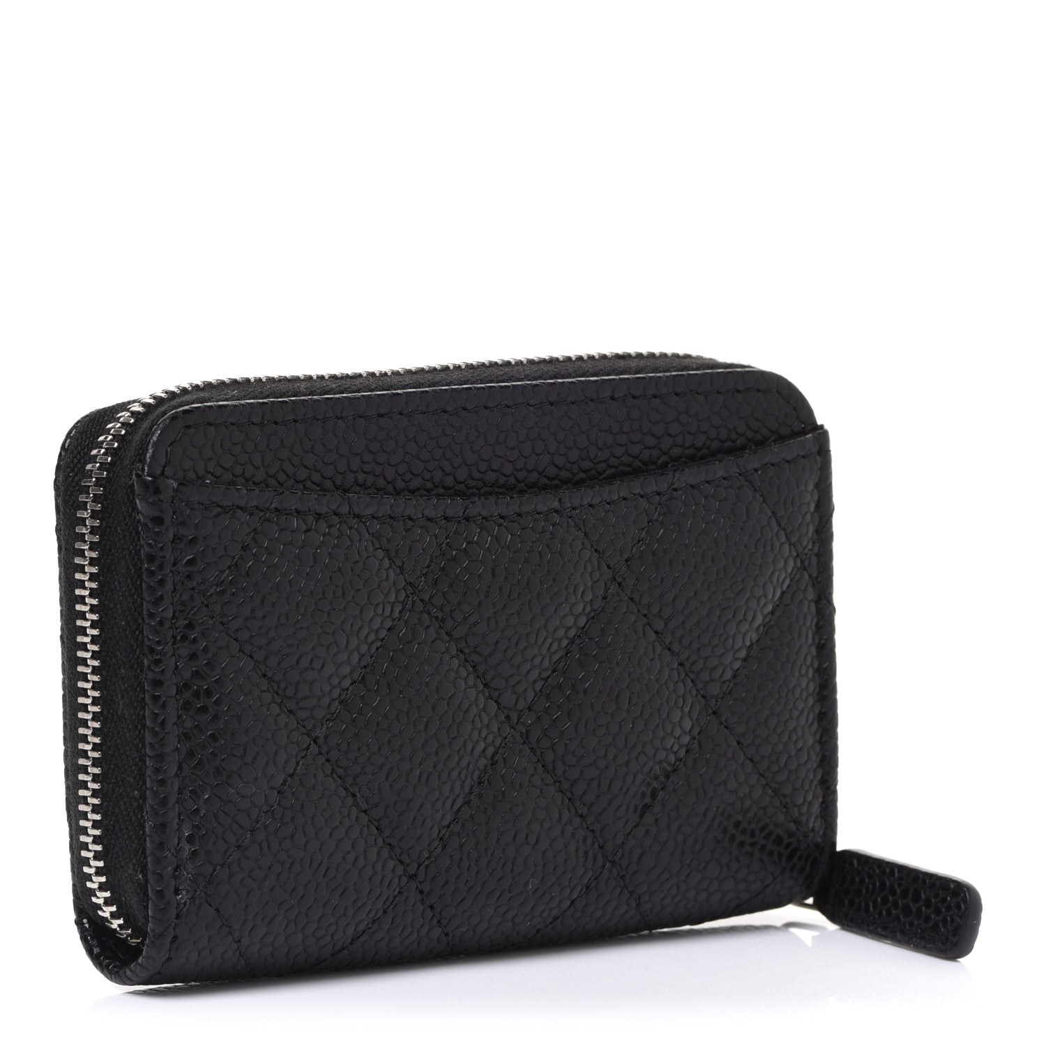 Chanel Caviar Quilted Classic Zipped Coin Purse Black 3 of 8