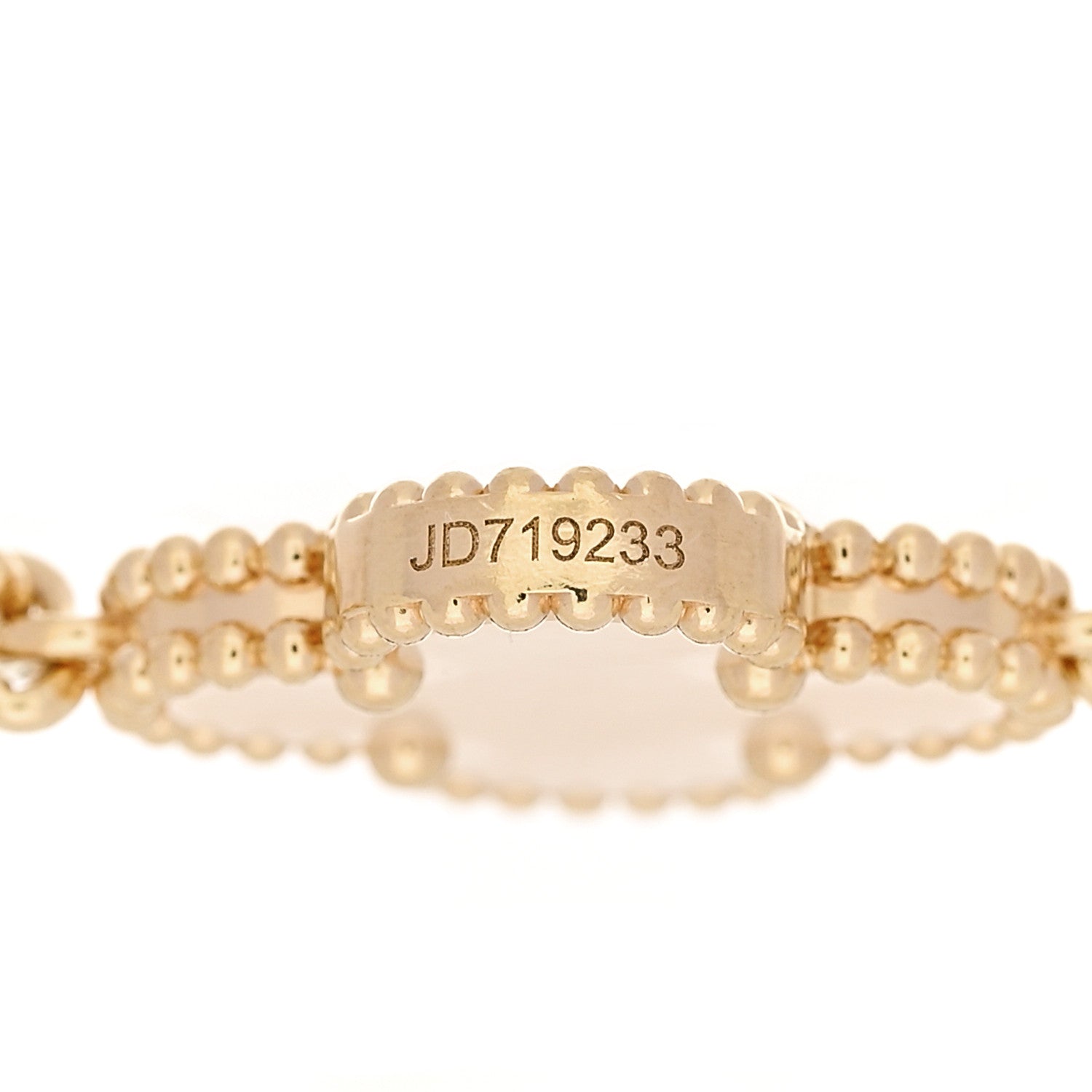 Van Cleef & Arpels 18K Yellow Gold Mother of Pearl 5 Motifs Vintage Alhambra Bracelet 4 of 5