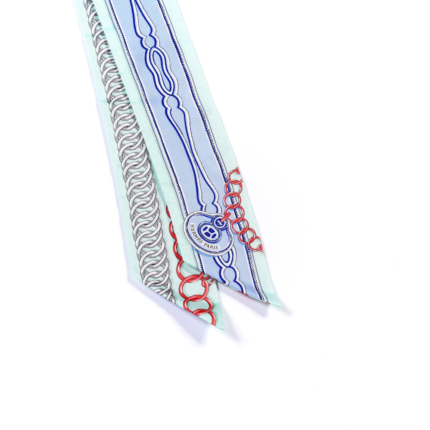 Silk Maillons Twilly Vert D'eau Ciel Rouge