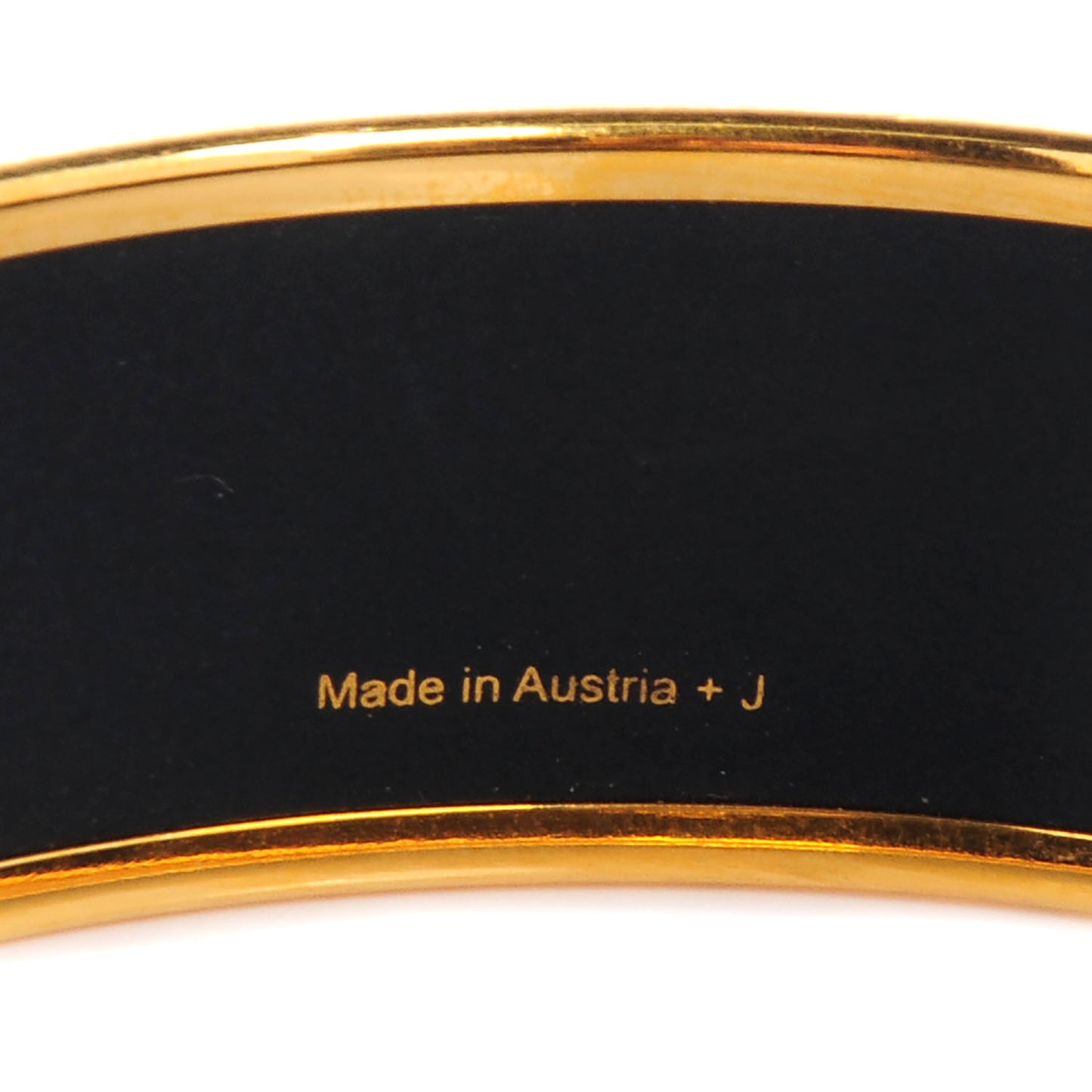 Enamel Printed Pearl Wide Bracelet 70 Black