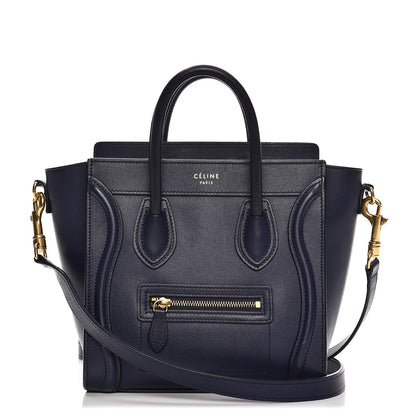 Celine Smooth Calfskin Nano Luggage Ink 1 of 15